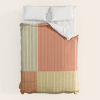Color Block Line Abstract XLVII Duvet Cover Gallery Image 6