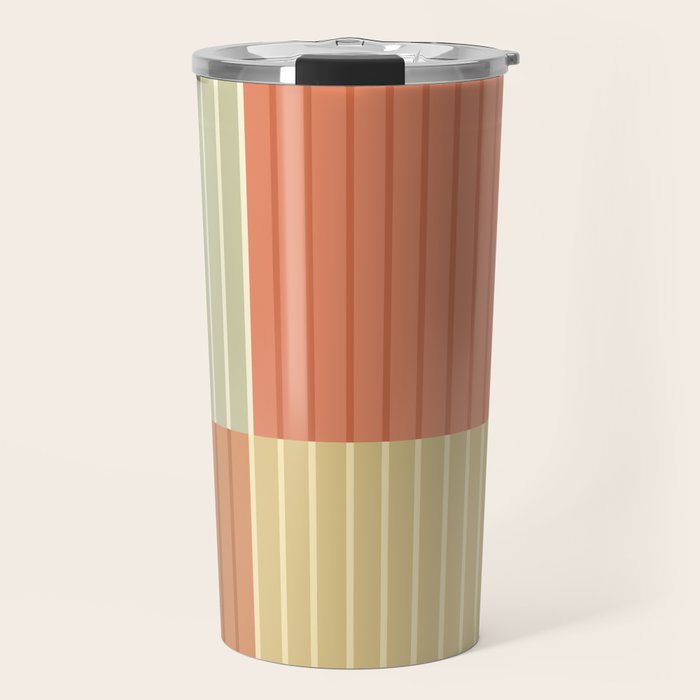 Color Block Line Abstract XLVII Travel Mug Gallery Image 1