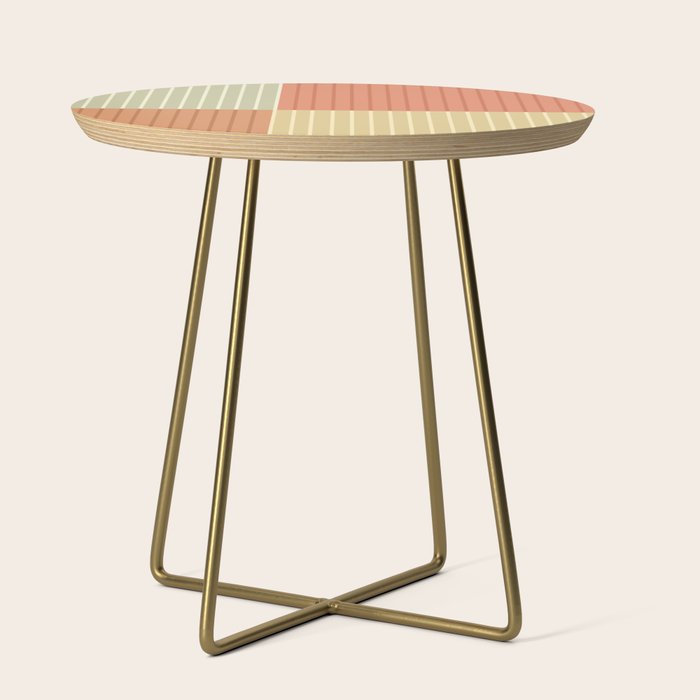 Color Block Line Abstract XLVII Side Table Gallery Image 1