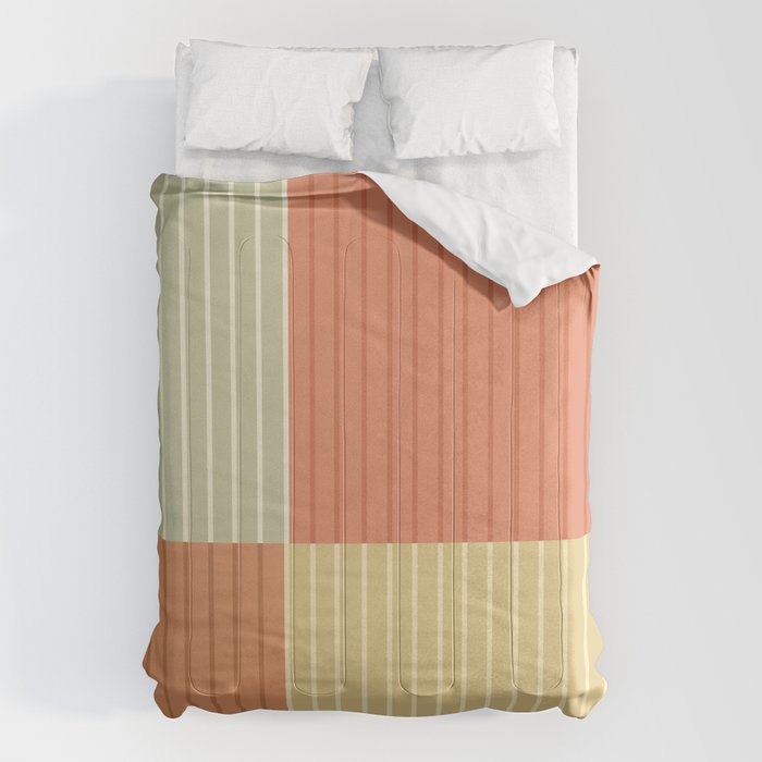 Color Block Line Abstract XLVII Comforter Gallery Image 6