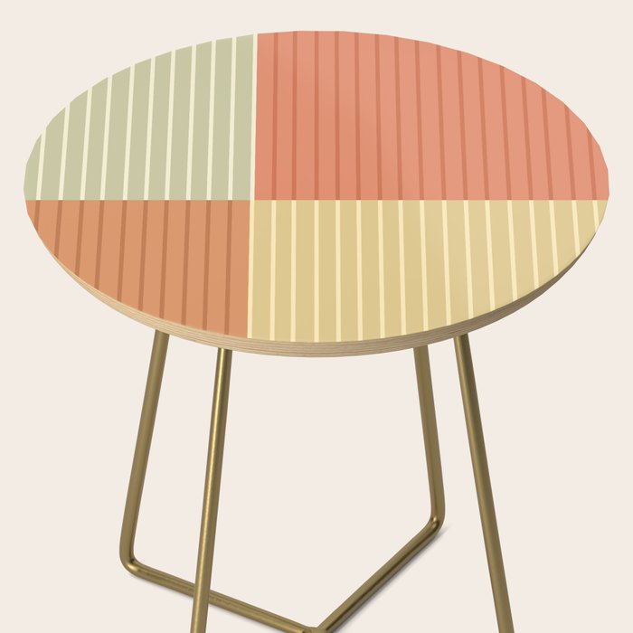 Color Block Line Abstract XLVII Side Table Gallery Image 2