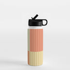 Color Block Line Abstract XLVII Water Bottle Gallery Image 1