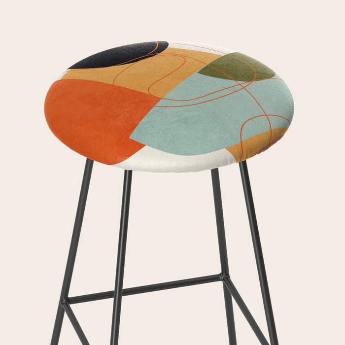 Abstract Shapes 16 Stool Gallery Image 2
