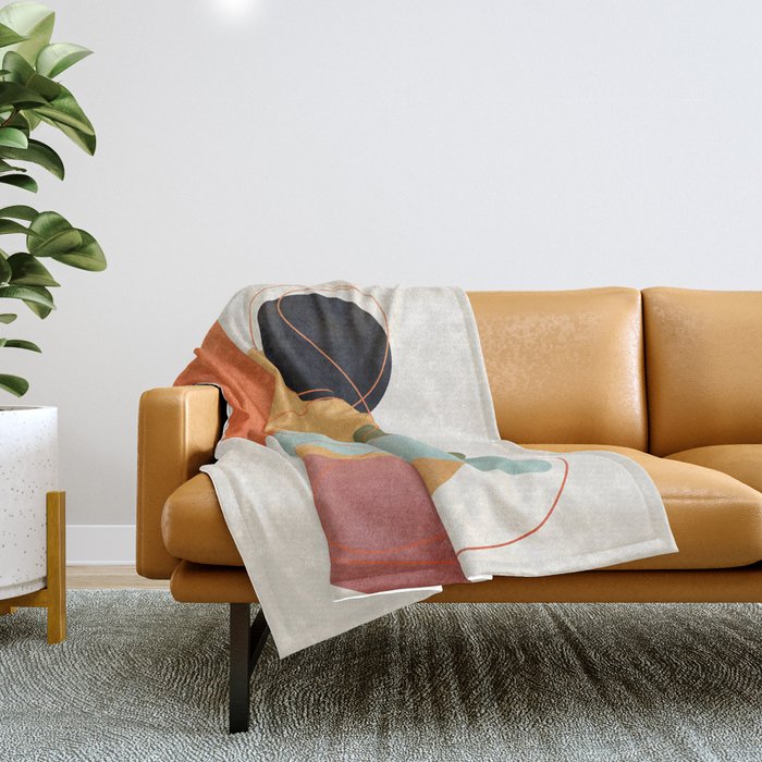 Abstract Shapes 16 Throw Blanket Gallery Image 1