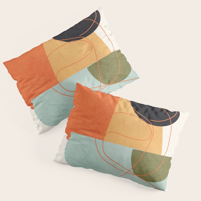 Abstract Shapes 16 Pillow Sham Gallery Image 1