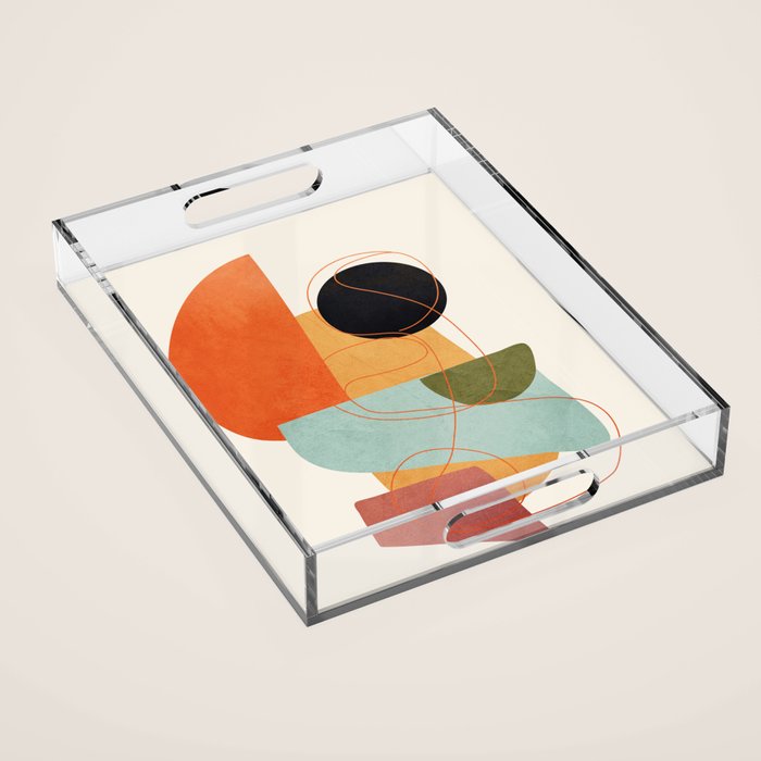 Abstract Shapes 16 Acrylic Tray Gallery Image 1