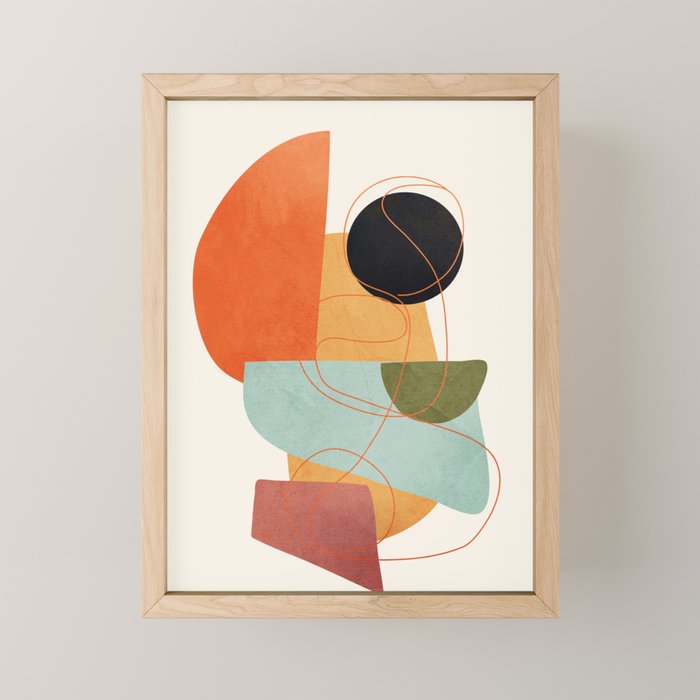 Abstract Shapes 16 Mini Art Print