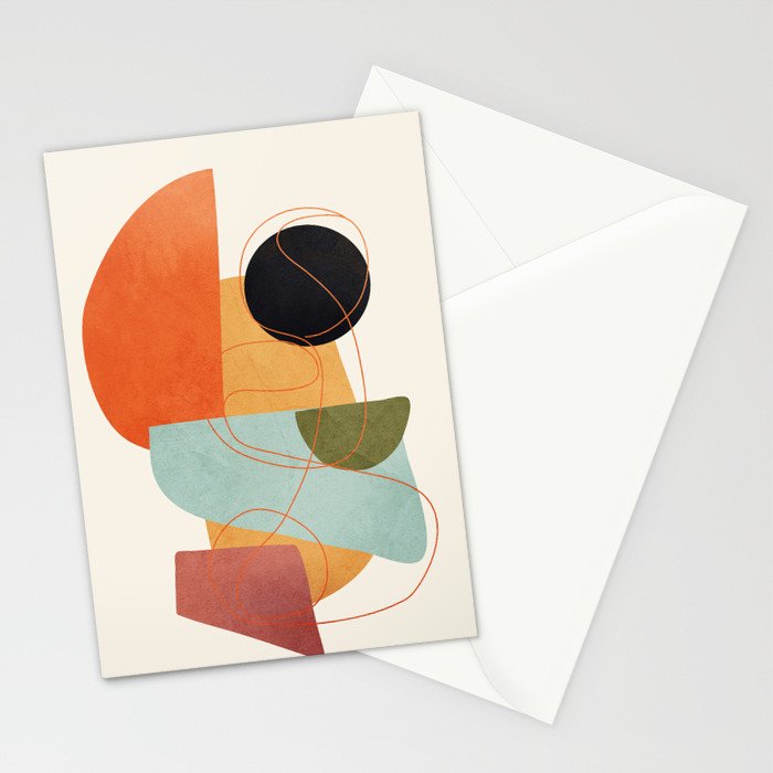 Abstract Shapes 16 Stationery Card Gallery Image 2