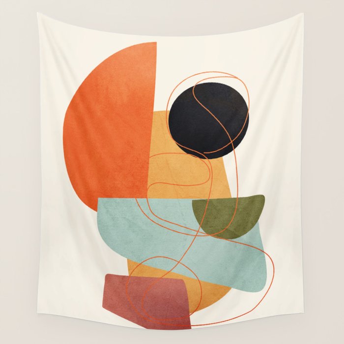 Abstract Shapes 16 Wall Tapestry Gallery Image 4