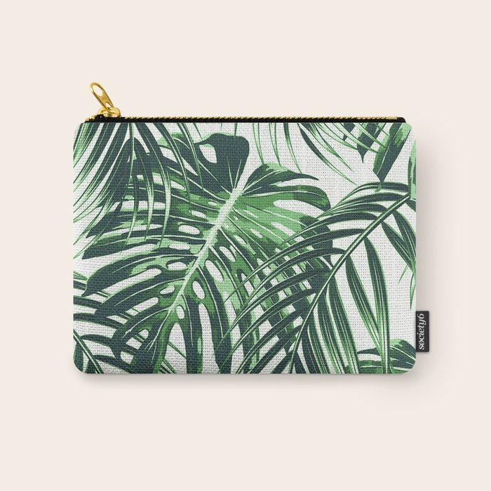Tropical Leaves 4 Carry All Pouch Gallery Image 1