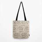 Wolf & Wild Apple Blossoms | Botanical Animal Art Tote Bag Gallery Image 2