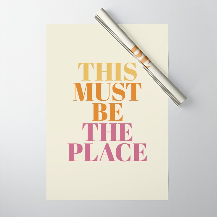 This Must Be The Place Wrapping Paper Gallery Image 1