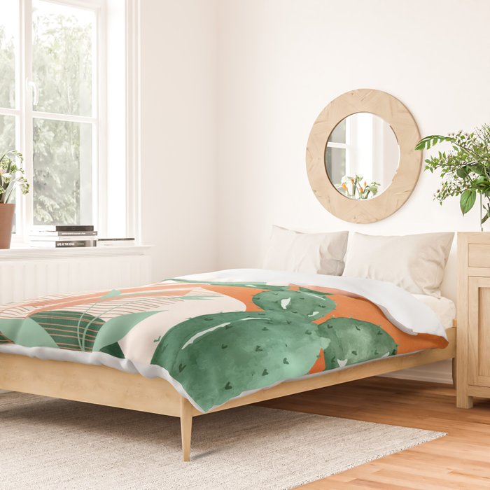 Cactus Garden 1 Duvet Cover Gallery Image 2
