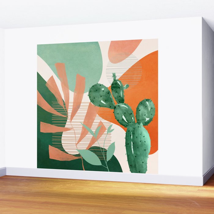 Cactus Garden 1 Wall Mural Gallery Image 2