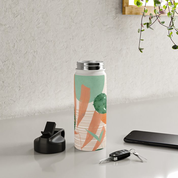 Cactus Garden 1 Water Bottle Gallery Image 4