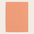 Gingham Check Pattern Orange Pink Blush Poster Gallery Image 4