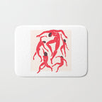 The Dance 3 | Henri Matisse - La Danse | Scarlet Red Edition Bath Mat Gallery Image 1