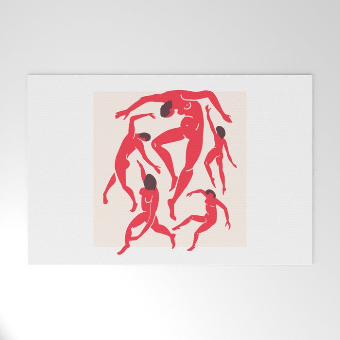 The Dance 3 | Henri Matisse - La Danse | Scarlet Red Edition Welcome Mat Gallery Image 1