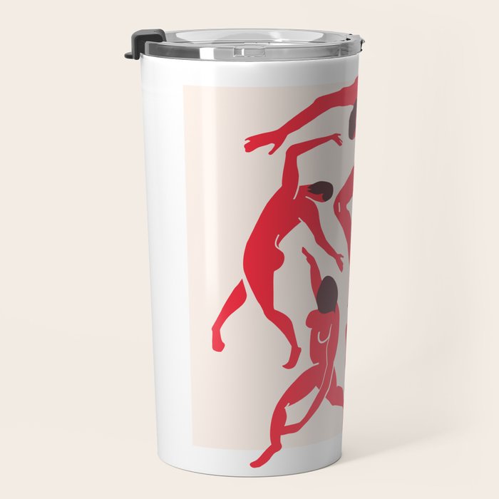 The Dance 3 | Henri Matisse - La Danse | Scarlet Red Edition Travel Mug Gallery Image 3