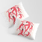 The Dance 3 | Henri Matisse - La Danse | Scarlet Red Edition Pillow Sham Gallery Image 3