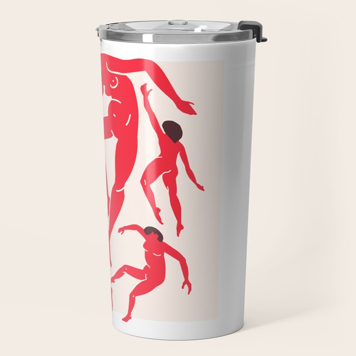 The Dance 3 | Henri Matisse - La Danse | Scarlet Red Edition Travel Mug Gallery Image 2