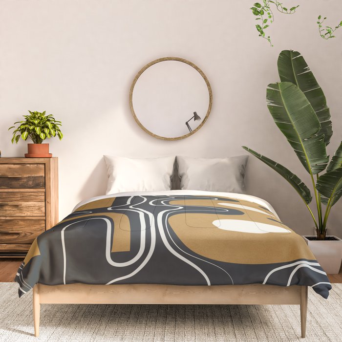 Minimal Abstract Form 2 Comforter Gallery Image 3
