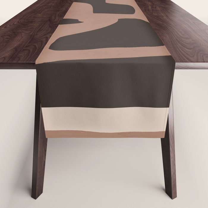 Modern Abstract Minimal Shapes 117a Table Runner Gallery Image 1