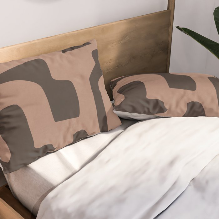 Modern Abstract Minimal Shapes 117a Pillow Sham Gallery Image 2