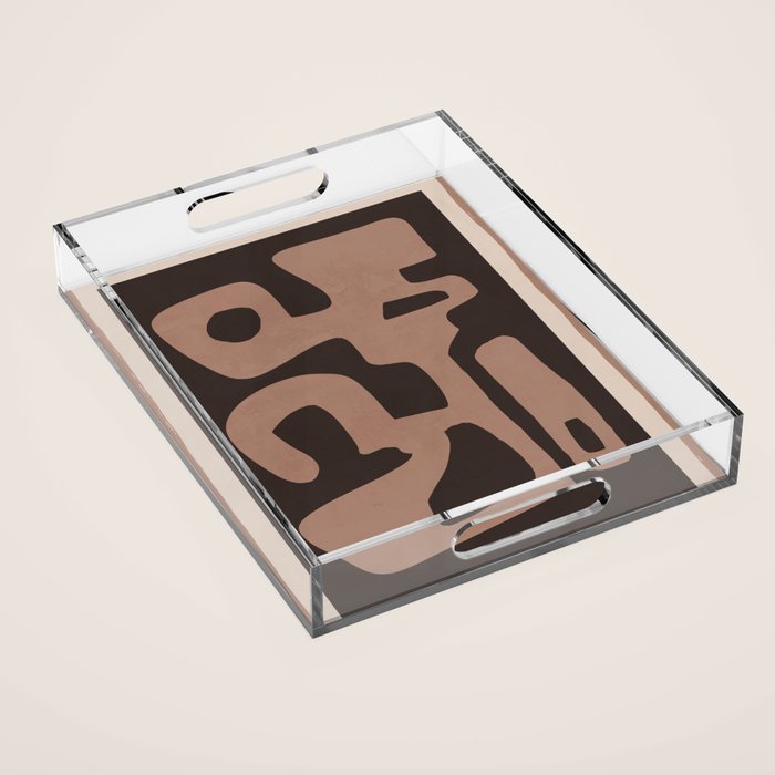 Modern Abstract Minimal Shapes 117a Acrylic Tray Gallery Image 1