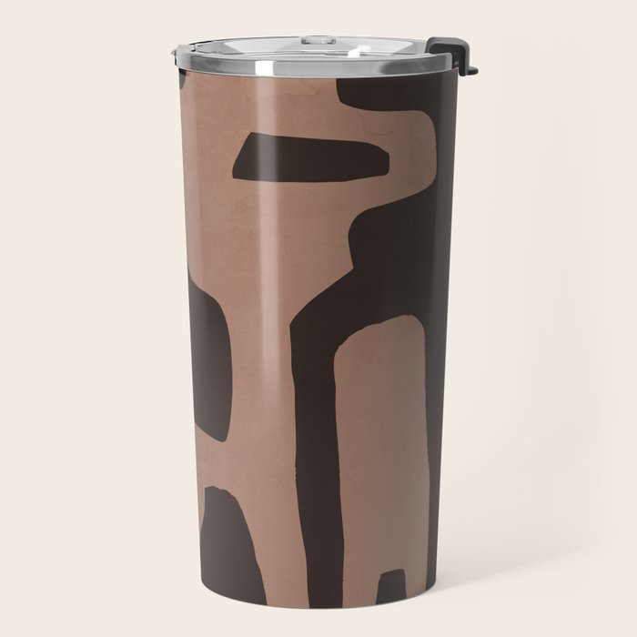 Modern Abstract Minimal Shapes 117a Travel Mug Gallery Image 2