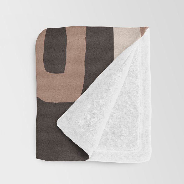 Modern Abstract Minimal Shapes 117a Throw Blanket Gallery Image 3