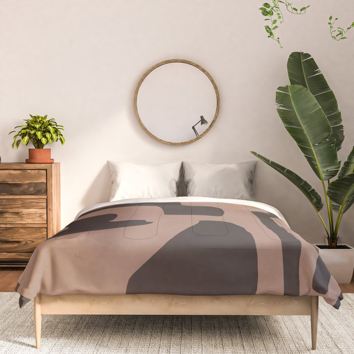Modern Abstract Minimal Shapes 117a Comforter Gallery Image 3