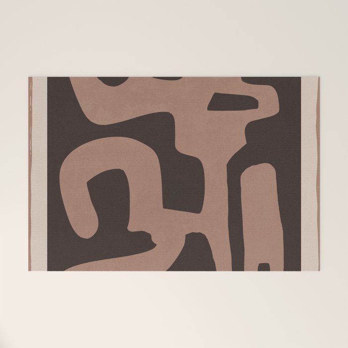 Modern Abstract Minimal Shapes 117a Welcome Mat Gallery Image 1