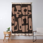 Modern Abstract Minimal Shapes 117a Window Curtain Gallery Image 5