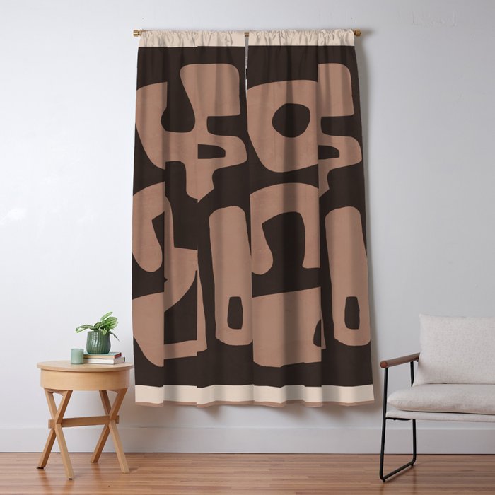 Modern Abstract Minimal Shapes 117a Window Curtain Gallery Image 5
