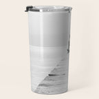 Steady As She Goes 6; aircraft coming in for an island landing female in bikini black and white photography - photographs - photograph Travel Mug Gallery Image 3