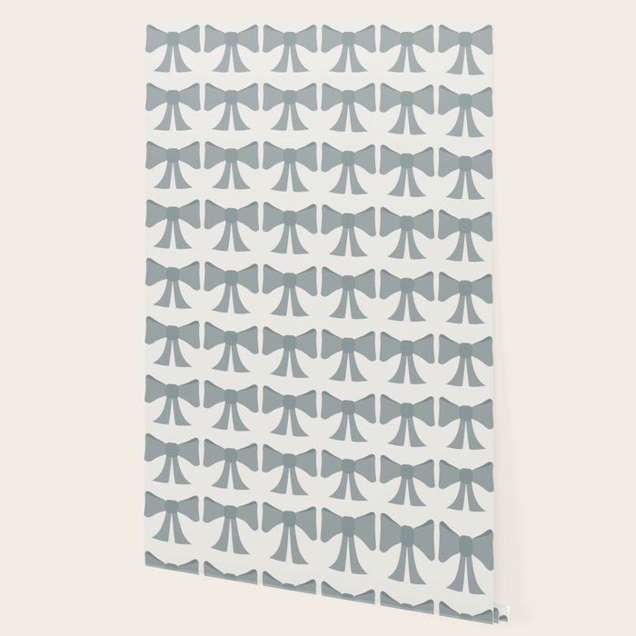 Vintage Bows XII Blue Sage Wallpaper Gallery Image 2