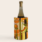 70s, Orange California poppies, mid century, 70s retro, flowers Wine Chiller Gallery Image 1