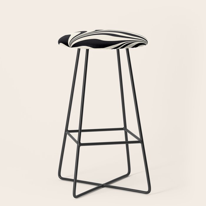 High Contrast #2 - Modern Art Print Stool Gallery Image 1