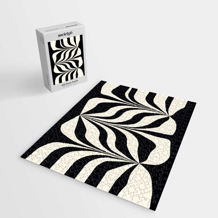 High Contrast #2 - Modern Art Print Jigsaw Puzzle Gallery Image 2
