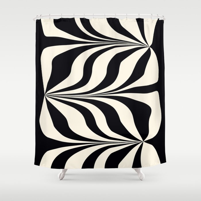 High Contrast #2 - Modern Art Print Shower Curtain Gallery Image 1