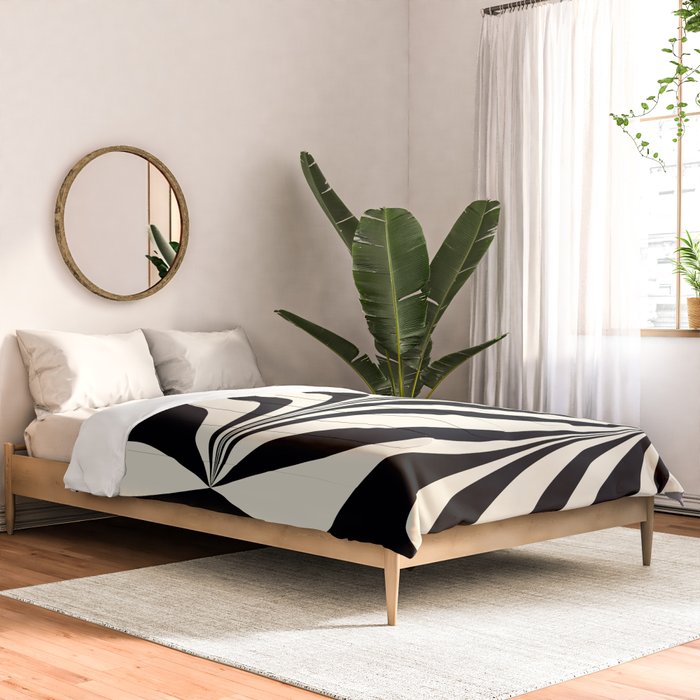High Contrast #2 - Modern Art Print Comforter Gallery Image 2