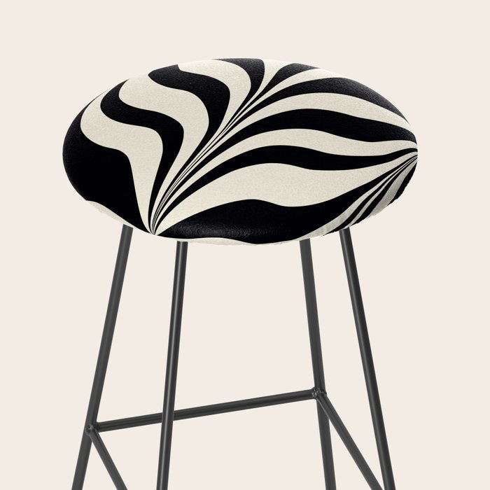 High Contrast #2 - Modern Art Print Stool Gallery Image 2