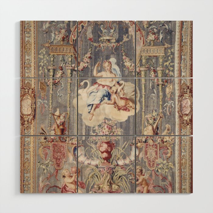 Antique 18th Century 'Venus' French Gobelins Tapestry Wood Wall Art Gallery Image 1