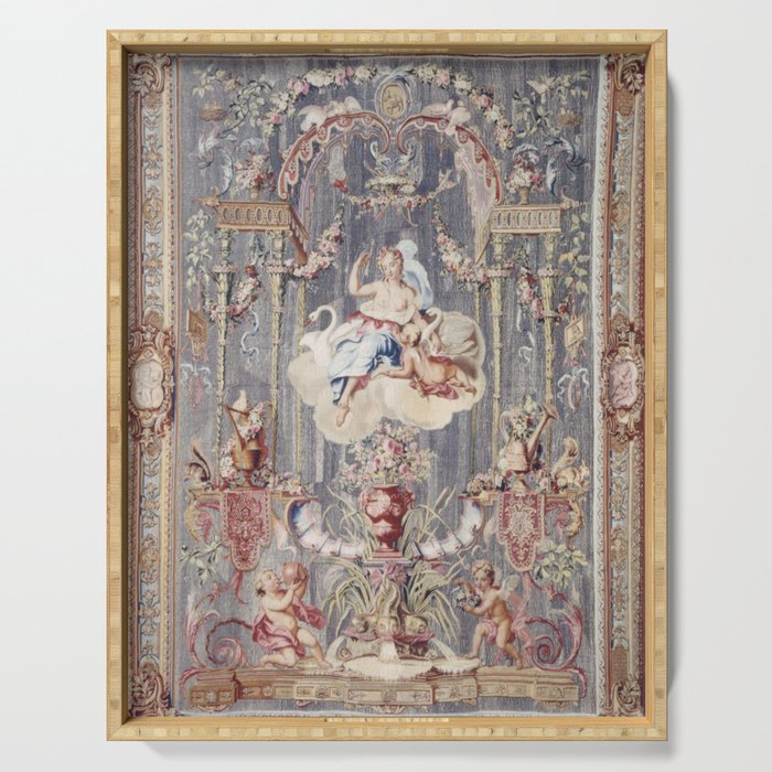 Antique 18th Century 'Venus' French Gobelins Tapestry Serving Tray Gallery Image 1