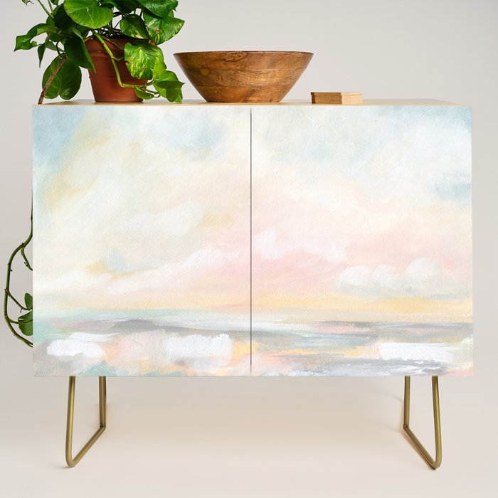 Rebirth - Pastel Ocean Seascape Credenza Gallery Image 1