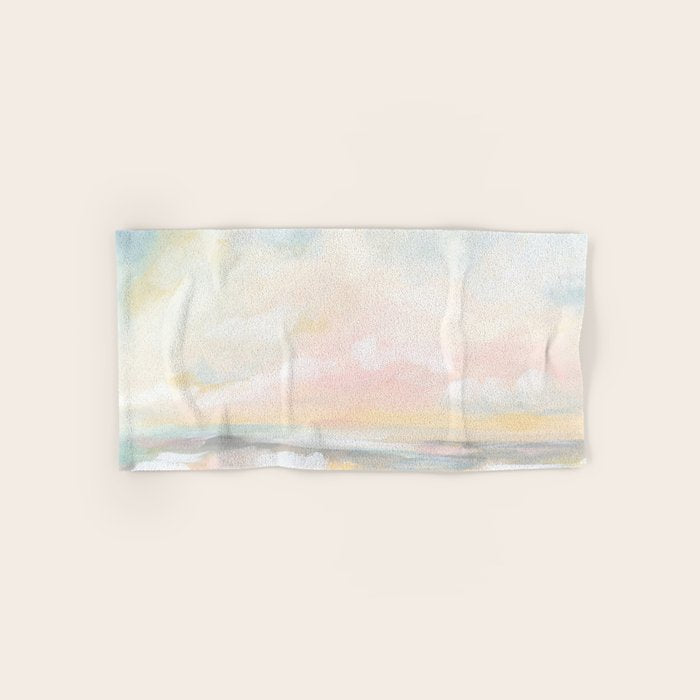Rebirth - Pastel Ocean Seascape Bath Towel Gallery Image 1