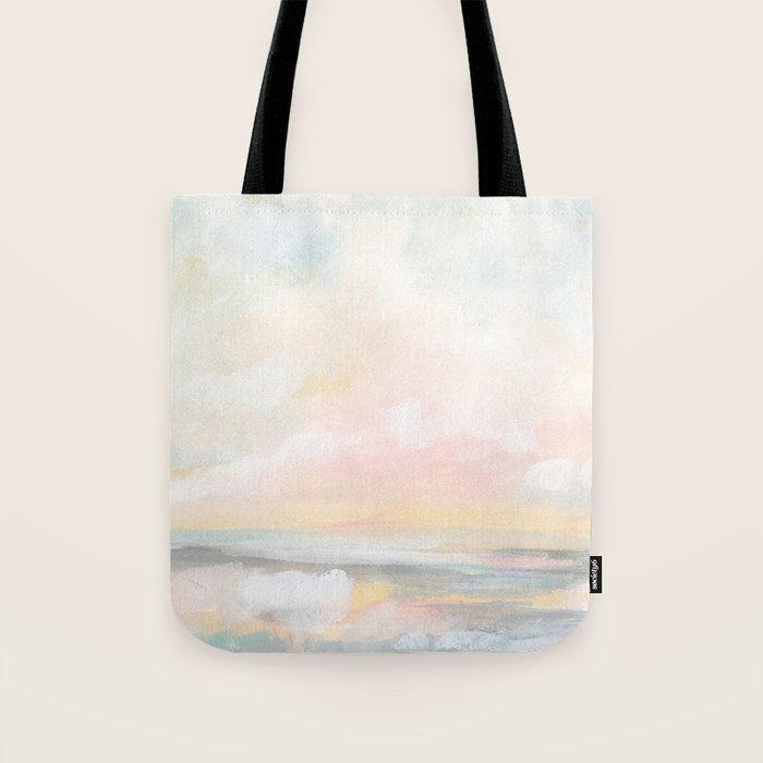 Rebirth - Pastel Ocean Seascape Tote Bag Gallery Image 1