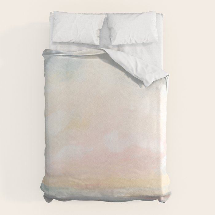 Rebirth - Pastel Ocean Seascape Duvet Cover Gallery Image 1
