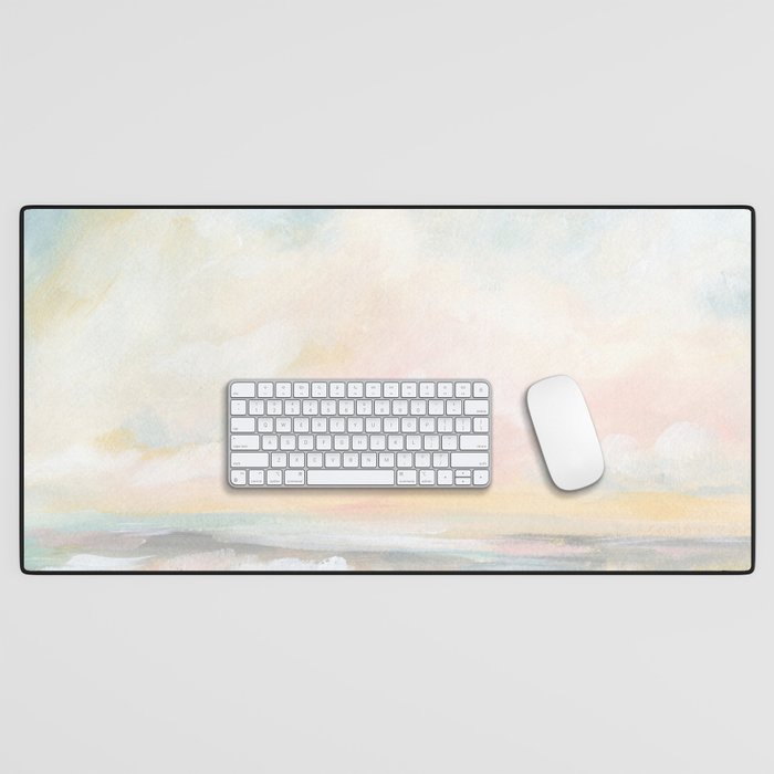 Rebirth - Pastel Ocean Seascape Desk Mat Gallery Image 1